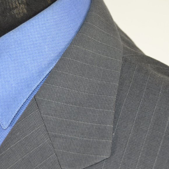 Beaver Brook 42R Sport Coat Blazer Suit Jacket Gra - Picture 2 of 8